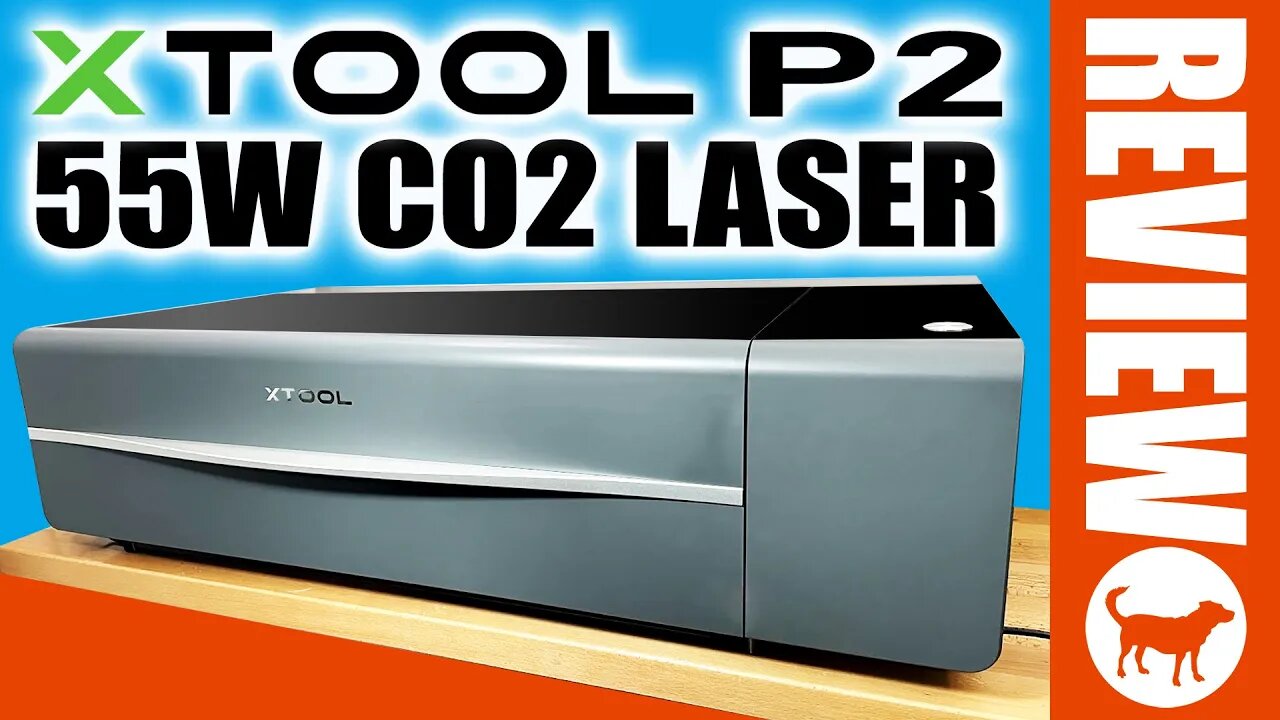 xTool P2 Desktop 55W CO2 Laser Cutter and Engraver Review | Curved Surface Engraving | Wifi