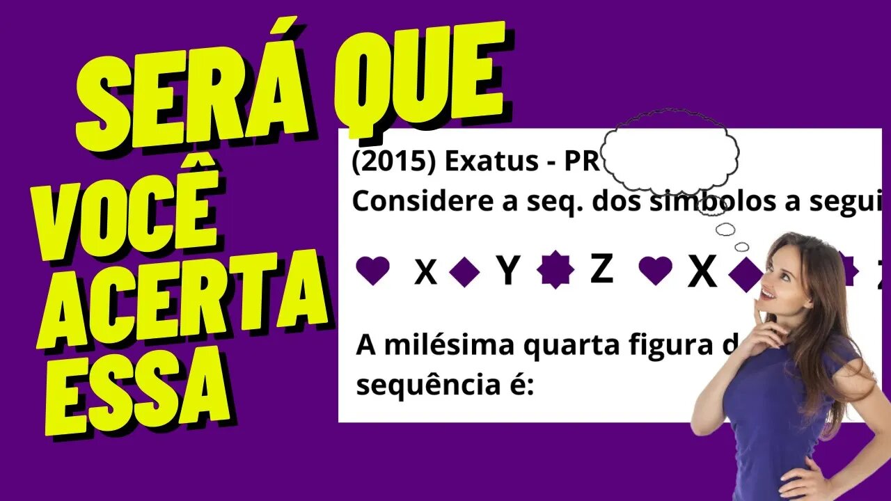 🔴SEQUÊNCIA LÓGICA COM FIGURAS - Raciocínio Lógico - 👩‍🏫👨‍🏫