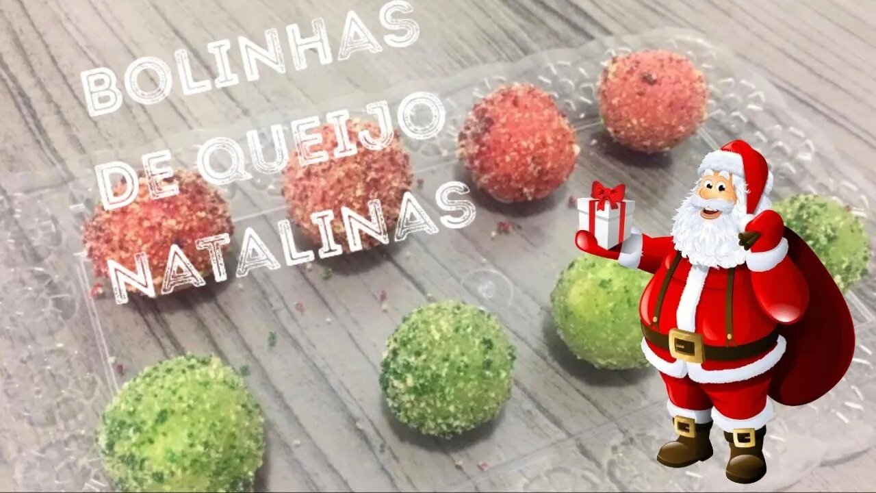 Especial de Natal 16 - Bolinha de Queijo Natalina - Deliciosas e Diferentes