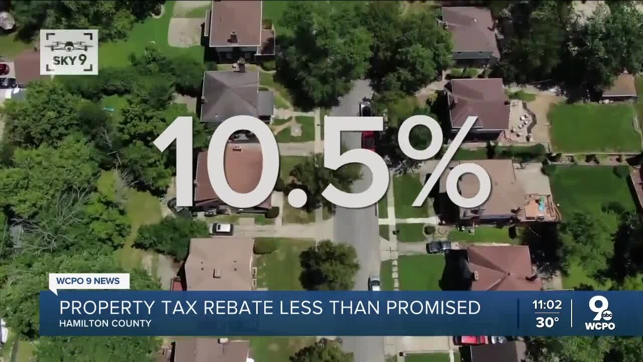 Hamilton County's property tax rebate for 2023 less than promised