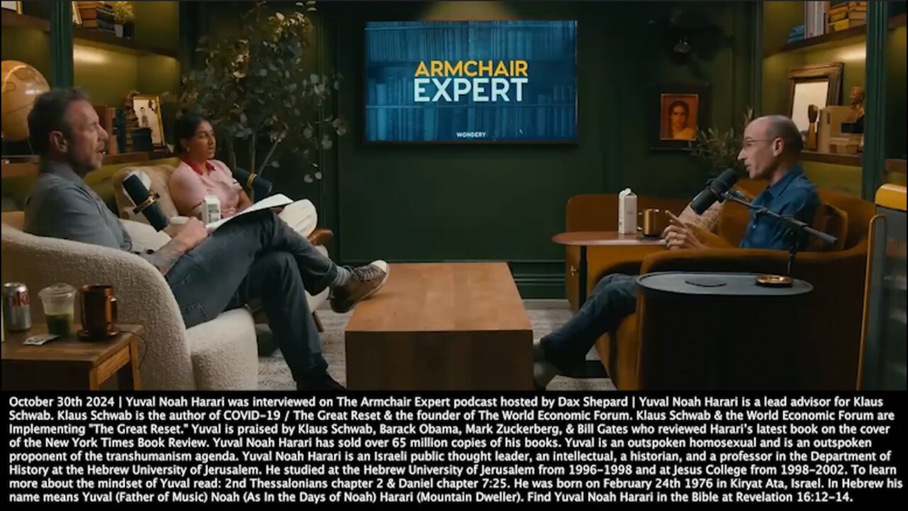 Yuval Noah Harari | "AI Is In the Bank. You Apply for a Loan. It's Increasingly An Algorithm That Decides Whether You Get the Loan Or Not. You Apply for a Job. It's An Increasingly the AI Making the Decision." - 10/30/2024