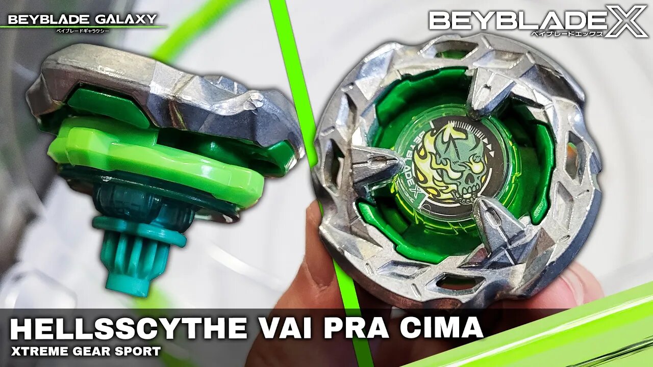 Teste para o HELLSSCYTHE atacante do Random Booster Vol. 1 - Beyblade X ベイブレードX