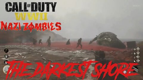 Call of Duty WW2 Zombies Map The Darkest Shore Gameplay with easter egg ending