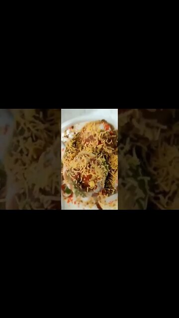 Kachori chaat ❤️ #chaat #indianfood #kachorichaat