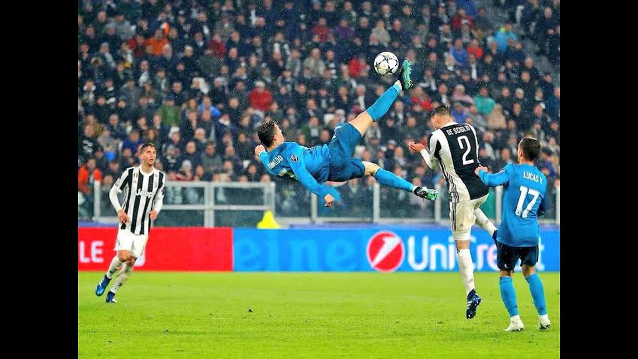 Cristiano Ronaldo's Amazing Bicycle Kick And All Goals Vs Juventus