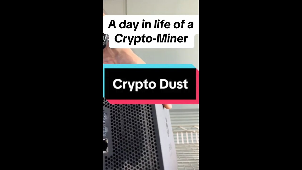 Another day at the office. Airing dust off the ASIC miners. #cryptoshorts #cryptomining #btc