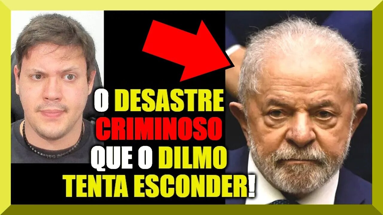 O DESASTRE CRIMINOSO que o DILMO TENTA ESCONDER!