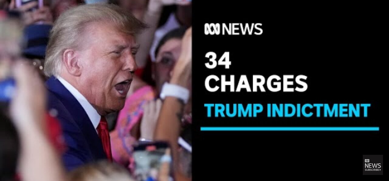 Defiant Donald Trump fronts the cameras after being charged