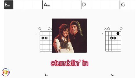 Chris Norman & Suzi Quatro - Stumblin' In - (Chords & Lyrics like a Karaoke)