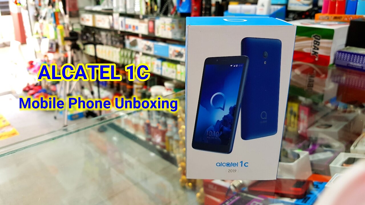 Alcatel 1c mobile phone unboxing