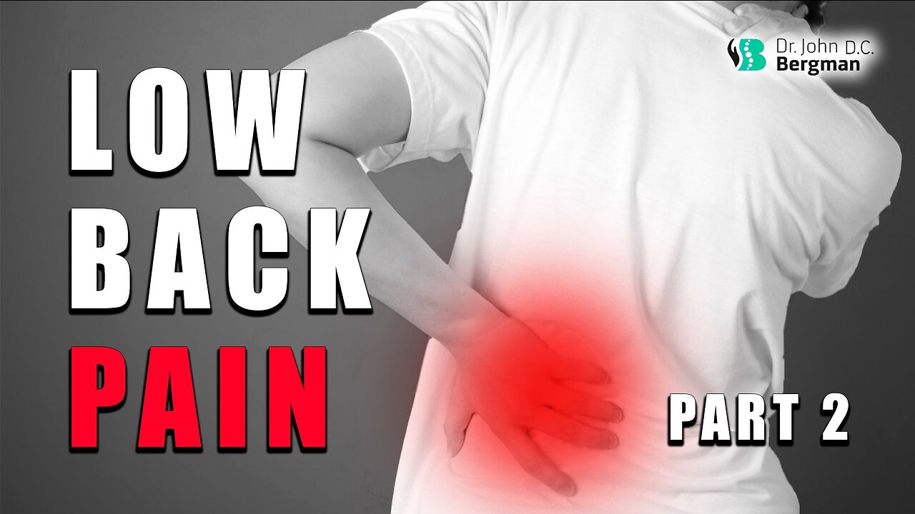 Low Back Pain Corrections Part 2 - The 5 Keys To Health