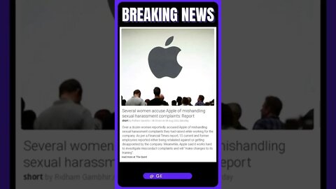 News Bulletin: Several women accuse Apple of mishandling sexual harassment complaints: Report