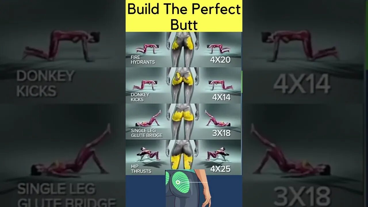 How to build perfect butt with simple home exercise | How to build perfect model butt #shorts