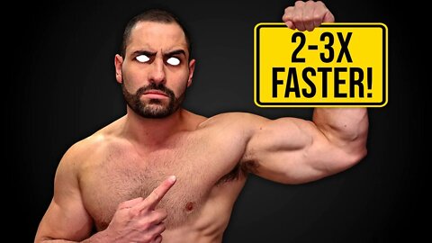 How to Build Muscle 2-3x FASTER (AT HOME!)