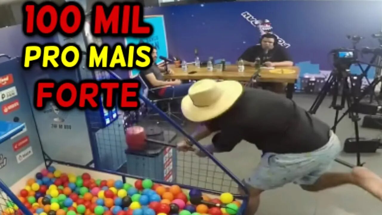 100 MIL REAIS PRA QUEM FIZER MAIS PONTOS NO BRINQUEDO DO MARTELO!! #Podpah