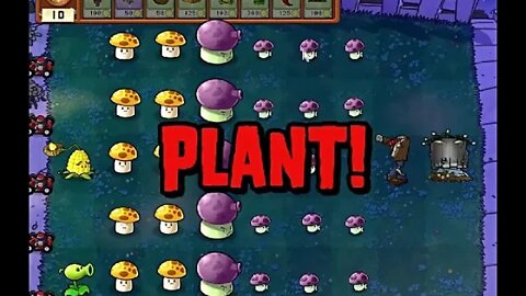 Plants VS Zombies Survival Night 4 Flags