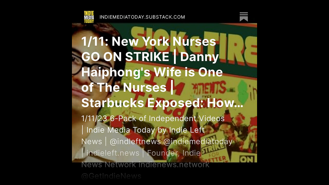 1/11: New York Nurses GO ON STRIKE | Starbucks Exposed: How the Coffee Giant Exploits Workers