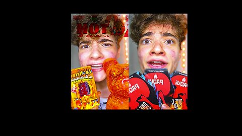 Extremely spicy food eating compilations from TikTok.
