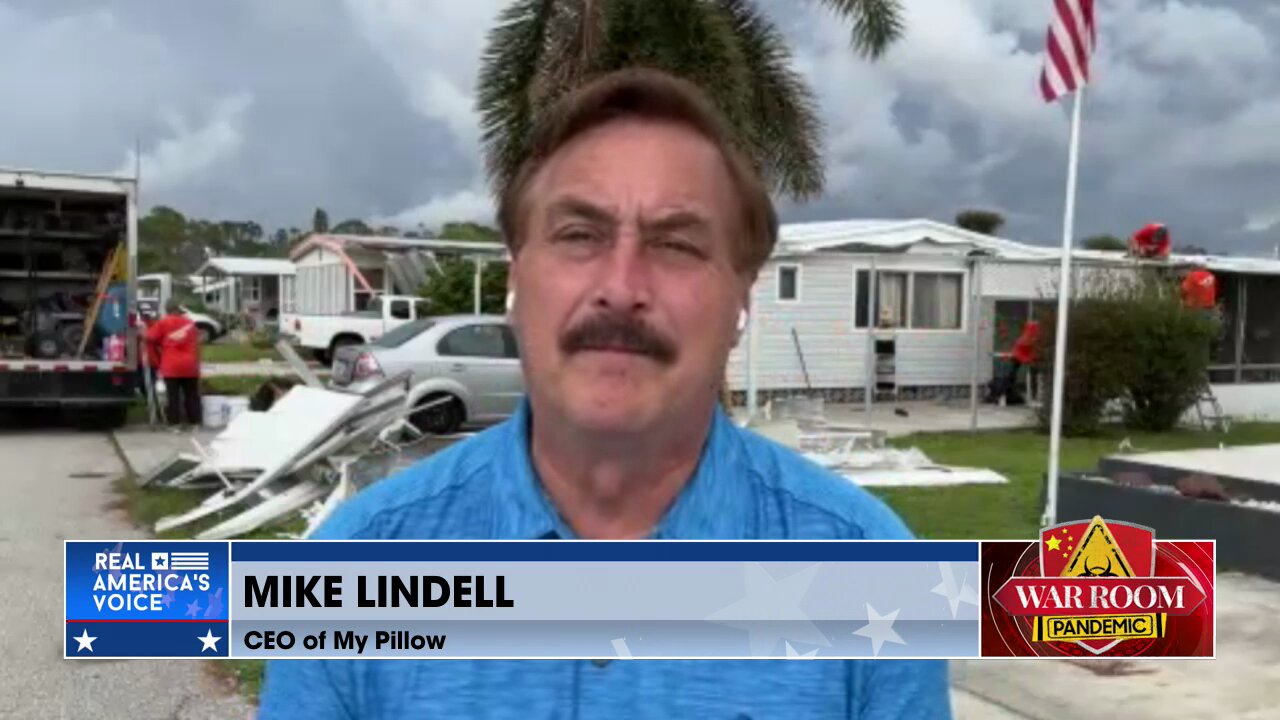 Mike Lindell Live From Fort Meyers: Patriots Are Out Helping Hurricane Recovery For Americans