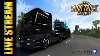 ETS2 Live on Xubuntu Linux 20.04 (Euro Truck Simulator 2) Season 1 #11 Mercedes MP1