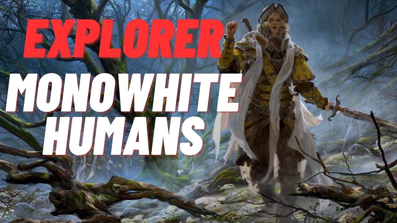 Magic the Gathering Arena - Explorer Metagame Challenge- Monowhite Humans