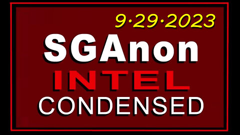 SG Anon Latest Intel Drop 9-29-2023