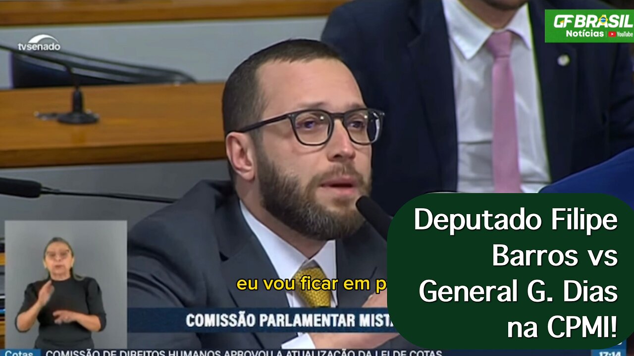 Deputado federal Filipe Barros (PL-PR) vs General G. Dias na CPMI!