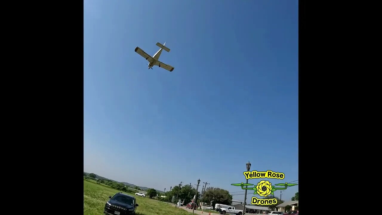 GoPro Footage of Low Flying Aircraft Landing at Bulverde AirPark #short #yellowrosedrones