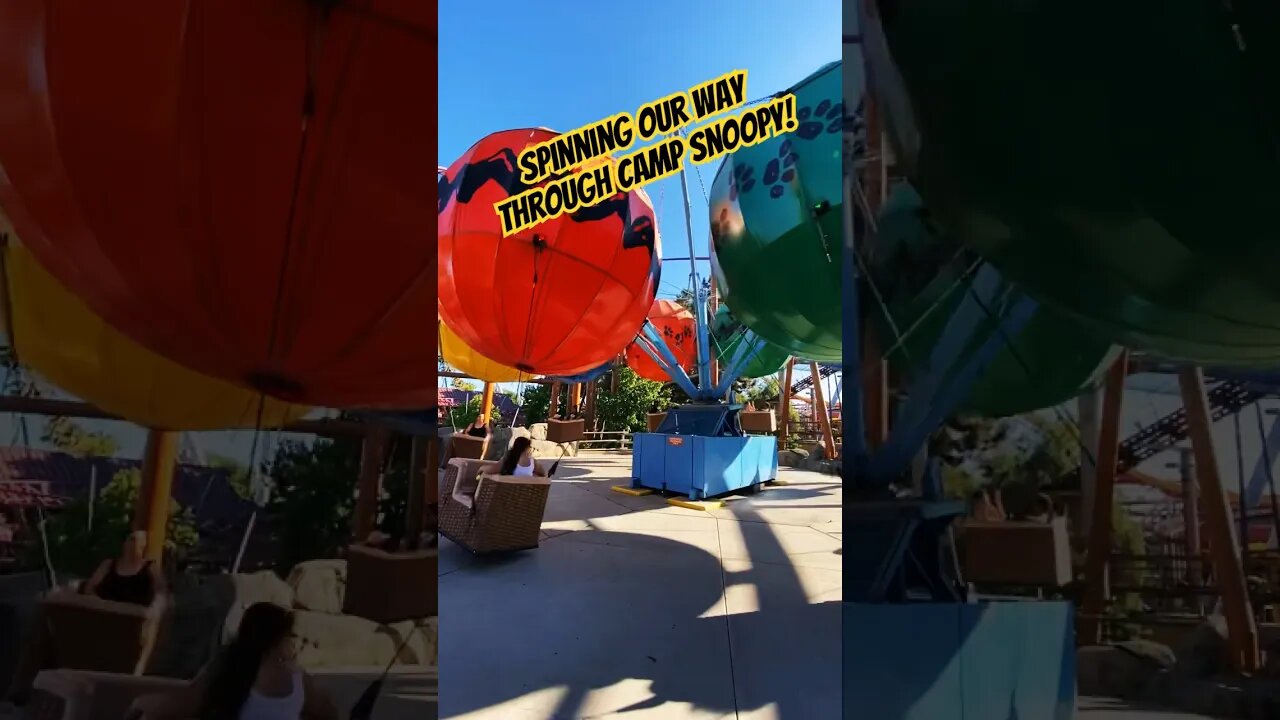 Camp Snoopy can leave you a bit dizzy! #knottsberryfarm #campsnoopy