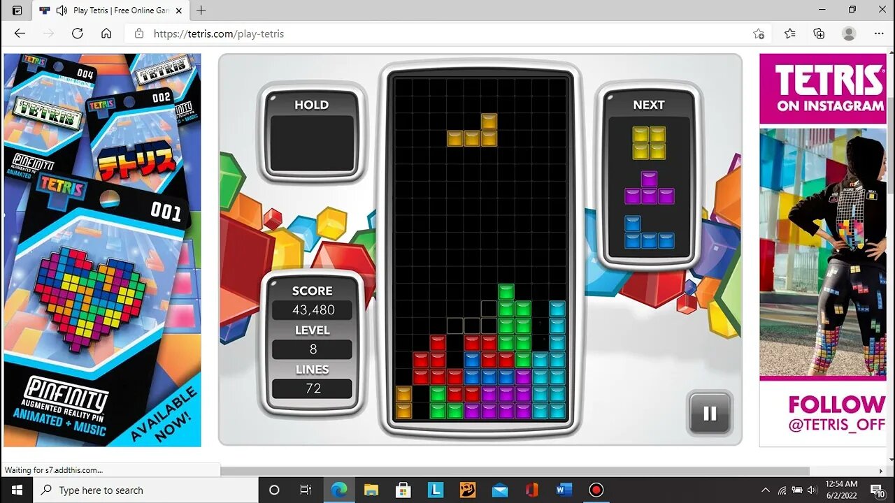 Tetris part 10