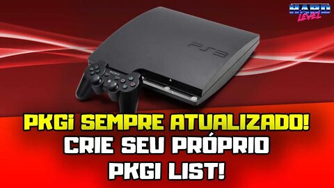 PS3 PKGi! Gere sua própria lista pkgi.txt atualizada! Sem instalar nenhum outro PKG! Faça você mesmo