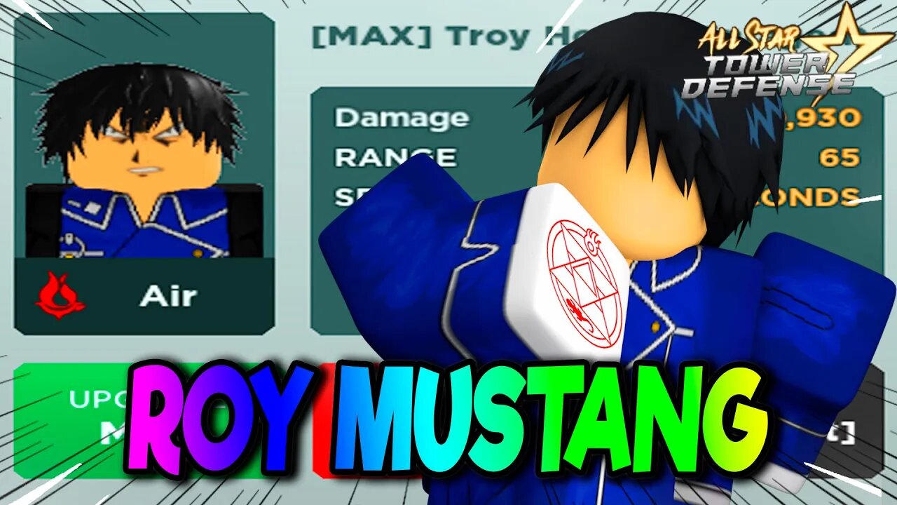 NOVO 6 STAR TROY HONDA SHOWCASE ALL STAR TOWER DEFENSE (ROY MUSTANG)