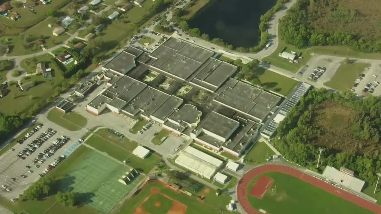 Chopper 5 video of lockdown at Port St. Lucie High School