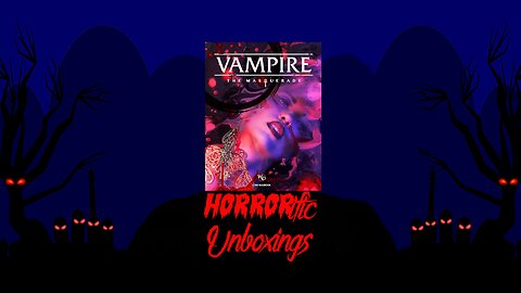 HORRORific Unboxings Vampire the Masquerade 5th Edition books