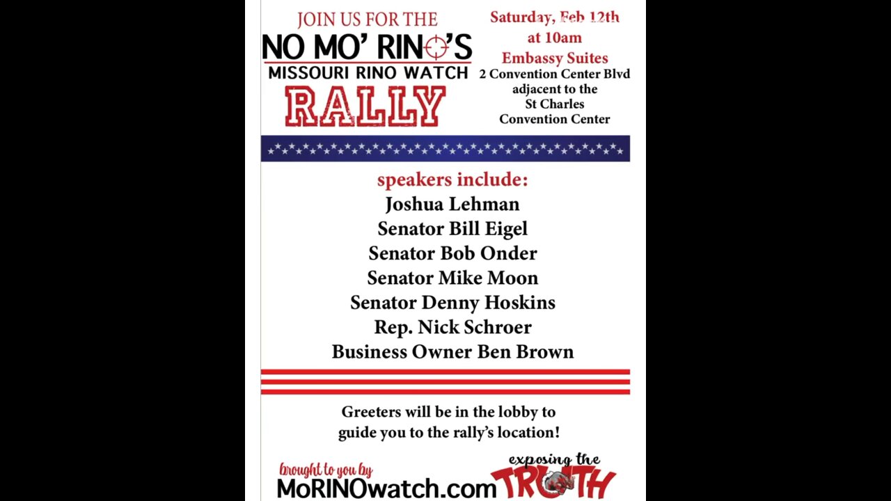 NO MO RINO RALLY - Contingency Plan!