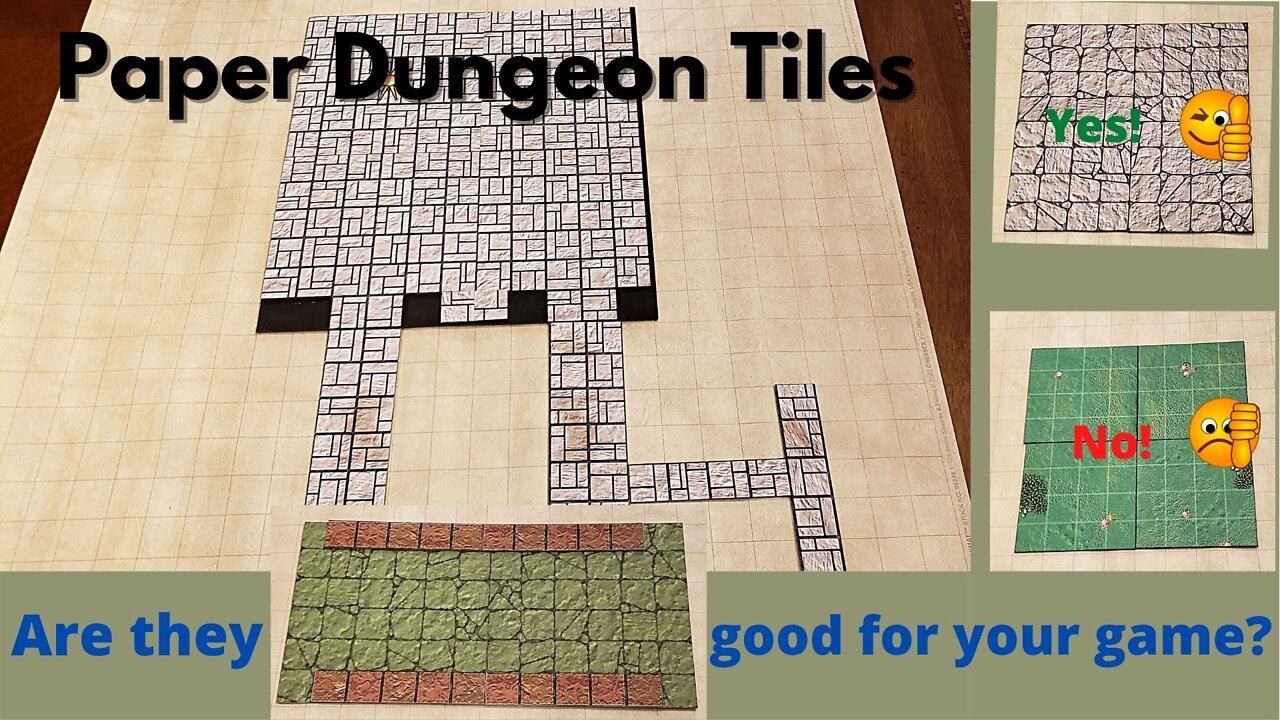 Crafting Paper Dungeon Tiles from Skeleton Key Games! Are they good for your game?