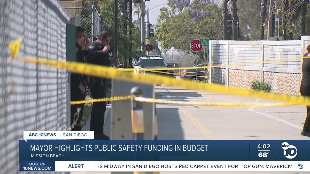 Mayor Gloria highlights public safety funding