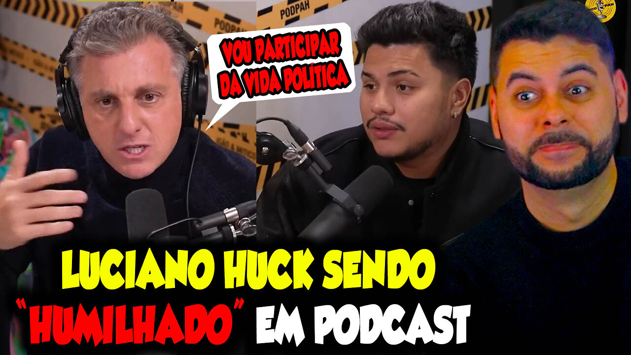 LUCIANO HULK SENDO "HUMILHADO" EM PODCAST