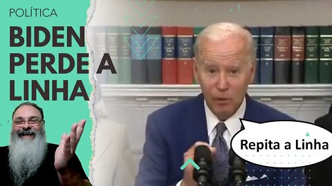 BIDEN incorpora o RON BURGUNDY ao VIVASSO e a CORES e LÊ teleprompter LITERALMENTE