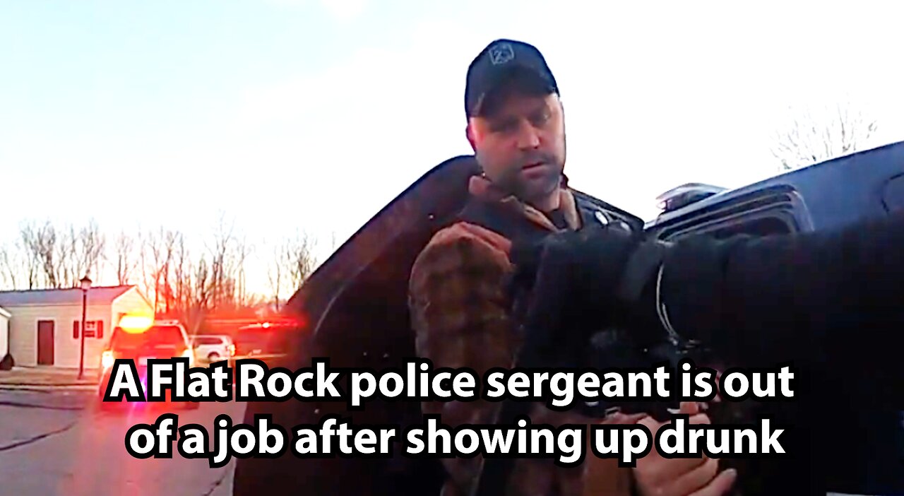 A Flat Rock police sergeant is out of a job after showing up drunk