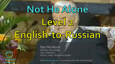 Not He Alone: Level 2 - English-to-Russian