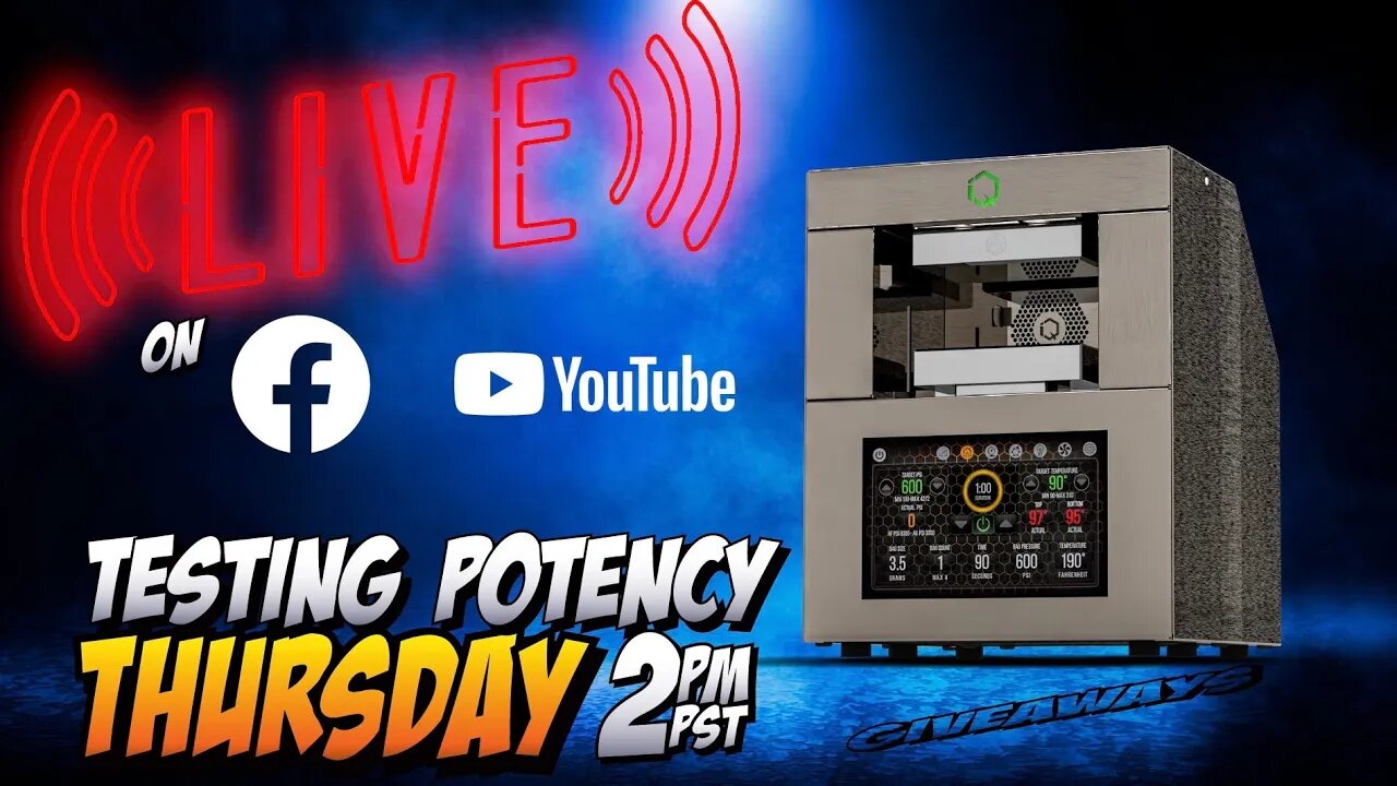 LIVE TEST What’s to come at 2PM NugSmasher® Rosin Made Simple®