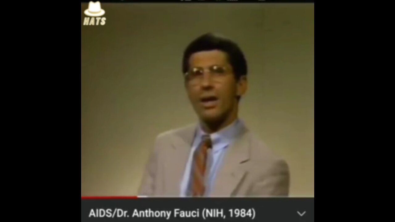 Dr Fauci talks about releasing AIDS back in the 80s