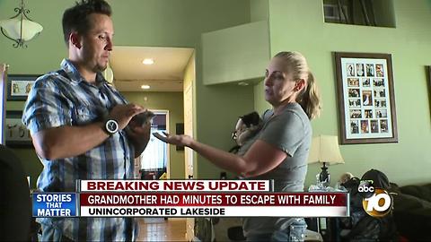 Grandmother had minutes to escape fire with family