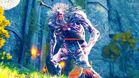Elden Ring - Mountain Gate Giant Boss Fight