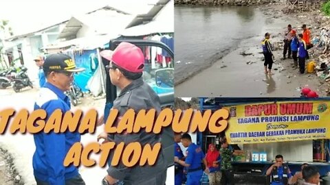 PANGLIMA TAGANA LAMPUNG TERJUNKAN PASUKANNYA CARI KORBAN HANYUT DI MUARA LAUT SUKARAJA TELUKBETUN