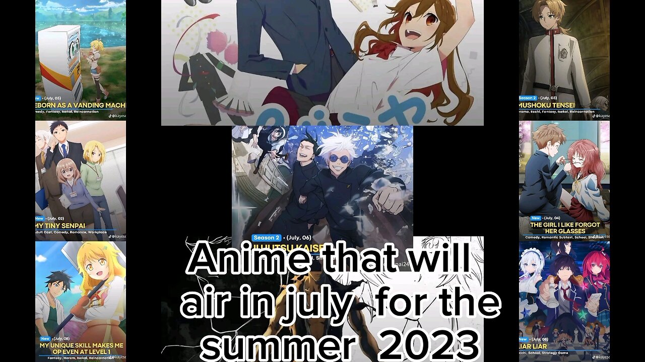 Anime that will air in july for the summer 2023