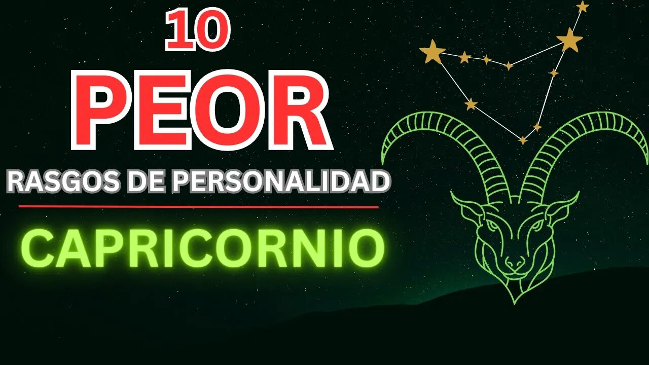 Más Allá de la Cabra: 10 Peores Rasgos de Capricornio Revelados ♑️ #capricorn #astrology #zodiac