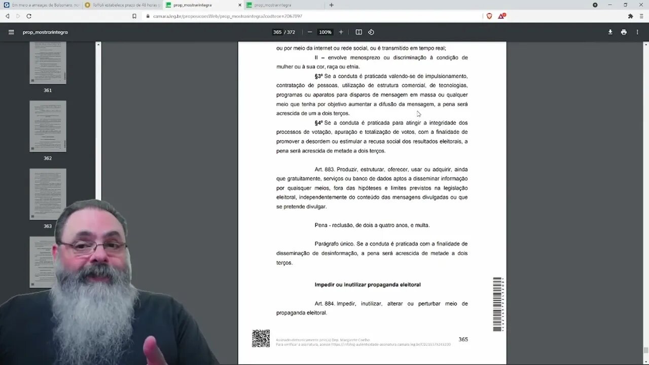 Camara deve votar hoje o novo código eleitoral — PETER TURGUNIEV