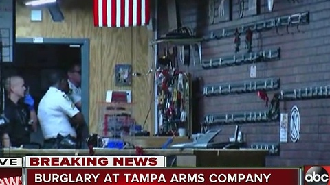 Tampa gun store robbed early Tuesday